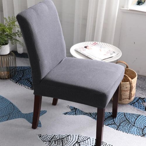 2021Modern Minimalist Dining Room Stretch Chair Cover Kitchen Anti-dirty Spandex Solid Color Slipcover Stool With Back Seat Case