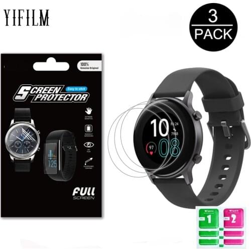 3Pcs Ultra Thin Soft TPU Hydrogel Film For Umidigi Urun/Urun S SmartWatch Screen Protector HD Clear Anti-Scratch Film Not Glass