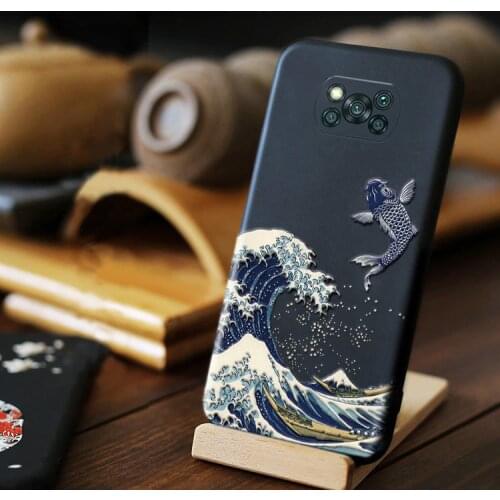 3D Phone Case For Xiomi Xiaomi Poco X3 NFC Pro Case Cover For Fundas Xiaomi Poco X 3 NFC Pro Case Cute Soft Silicone Black Cases