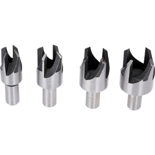 4pcs Plug Cutter Bit Drill Hole Tool Furadeira Drill Perforator Power Tools Ferramentas Pocket Hole Drill Bits Woodworking Tools