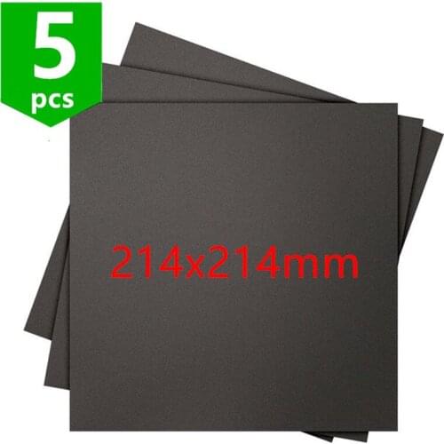 5pcs wanhao 3D printer 214x214mm black Frosted Heated bed 3D Printer Sticker Build Sheet build plate tape with 3M Backing