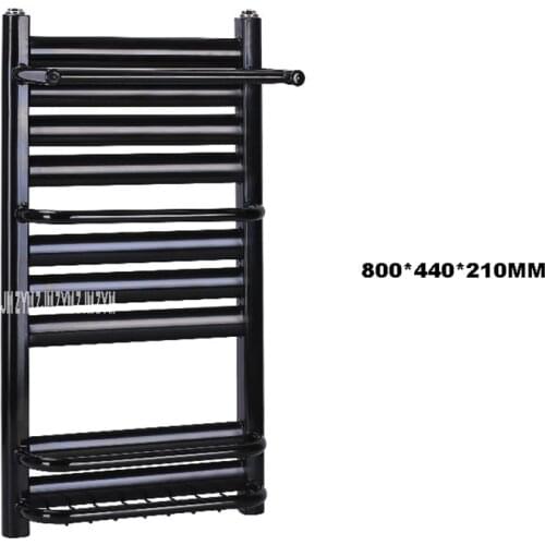 60/80cm Towel Warmer Thickened Cold-Rolled Mild Steel / Copper Aluminum Compound Electric Heated Towel Rail Heating Towel Rack
