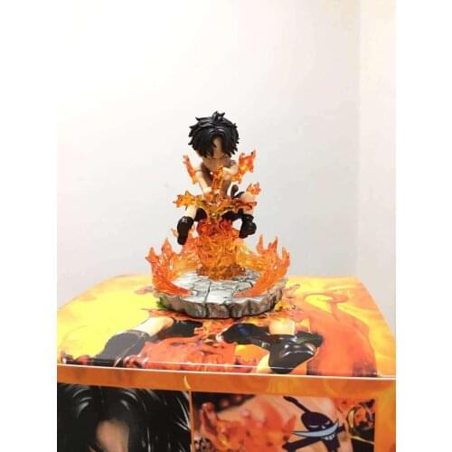 10cm Anime GK Crossfire Ace Pirate One Piece Figure PVC Action Figure Collection Model Toys Gifts