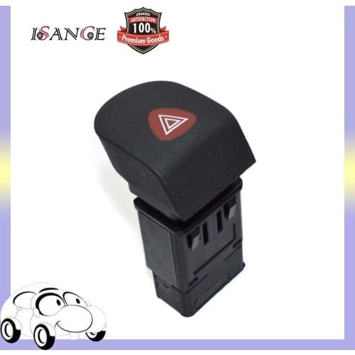 ISANCE Emergency Hazard Flasher Warning Light Switch Flashing Button 7700308821 For Renault Kangoo Express 1997 onwards MPV Box
