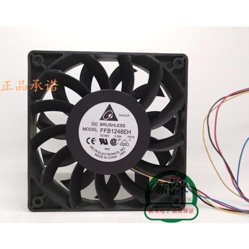 USED DELTA FFB1248EH 12025 12CM 48V 0.38A 4lines PWM control speed cooling fan