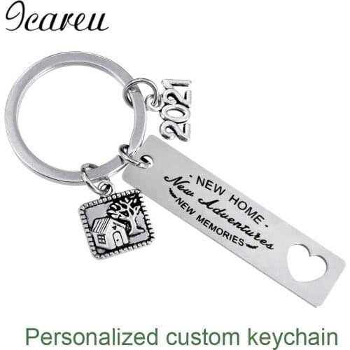 Custom Photo And Letter Customized Keychain Stainless Steel Never Fade Personalized Customized Products For Family