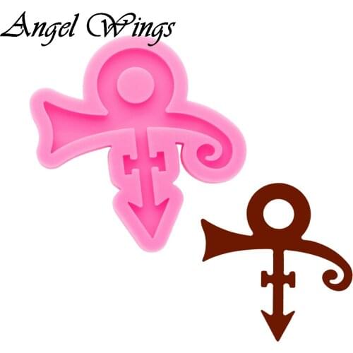 Letter A/D Keychain Silicone Molds DIY Necklace Jewelry Shiny Epoxy Resin Mould Custom Wholesale DY0570