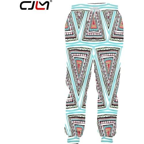 CJLM Hiphop Streetwear Punk Joggers Haren Pants Women/men Print Triangle Ancient 3D Sweatpants Man Fitness Casual Sweat Pants