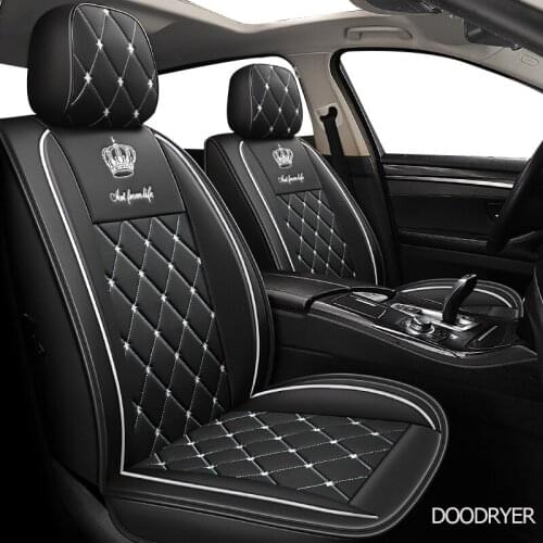 DOODRYER leather car seat cover For peugeot 208 207 201 301 307 sw 508 sw 308 206 4007 2008 5008 2010 3008 607 507 car seats