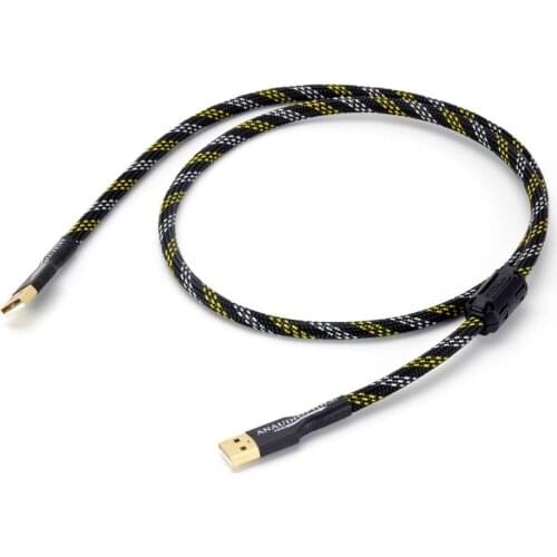 USB Cable Type A To A HiFi USB Cable 4N OFC USB Audio Data Video Cable For DAC Compute Laptop
