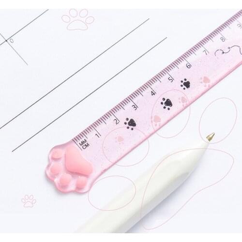 Cat Ruler Kawaii Accessories Cute Ruler Novelty Stationery Patchwork Ruler Cartoon Cute Set of Drafting Rules School Supplies