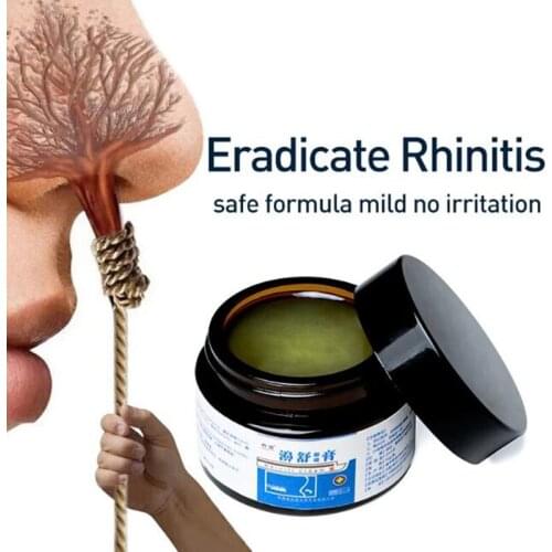 30g Rhinitis Sinusitis Cream for Unisex Hot Nasal Ointment Antibacterial Relieve Itching Sneezing Congestion Antipruritic Cream