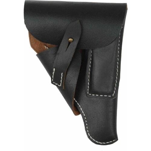 WWII GERMAN BLACK LEATHER WALTHER PPK HOLSTER COLOR BLACK OUTDOORS MILITARY