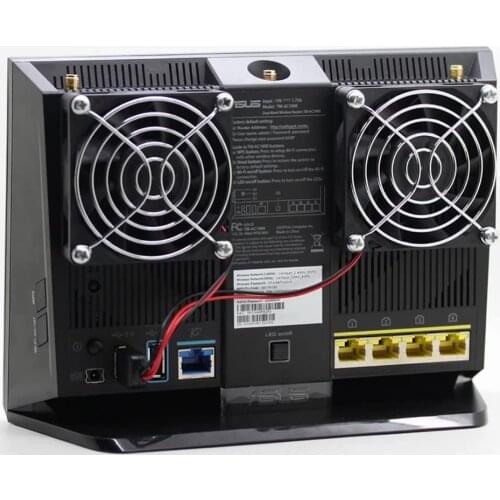 Cooling Fan Heat Radiator USB Power Ultra Silent Dissipate Temperature Control for RT-AC68U EX6200 AC15 AC68U Router