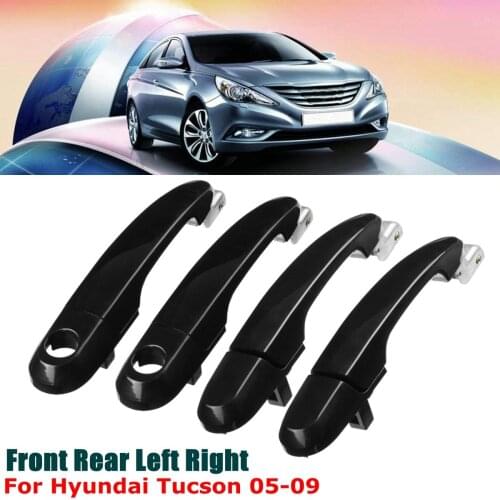Front Rear Right Left Black Exterior Outside Door Handle for Hyundai Tucson 2005 2006 2007 2008 2009 Car Stylings