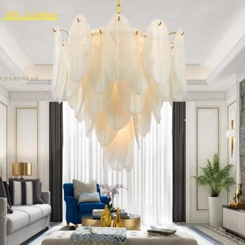 Post-modern Luxury LED Pendant Lights Lighitng Modern Large Flowers Pendant Lamp for Living Room Bedroom Hotel Hall Hanging Lamp