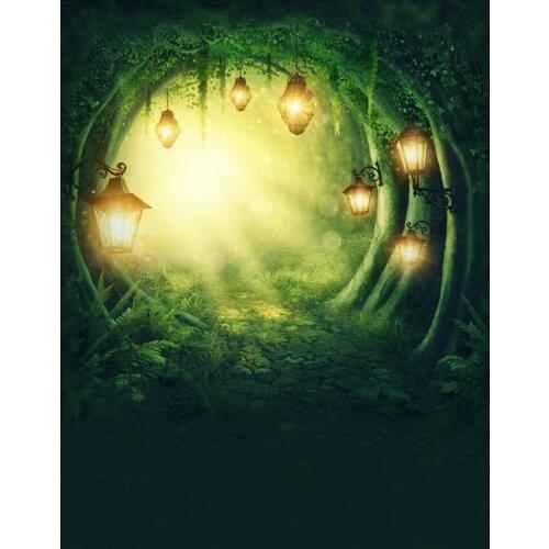 Fairy Tale Photography Backdrops Mysterious Tree Hole Sunlight Backgrounds for Photo Studio Children Kids Photo Shoot Photophone