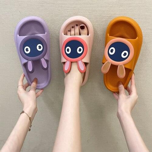 Large Size 35-40 Ladies Slippers Summer New Style Comfortable Soft Bottom Non-Slip Indoor Home Slippers