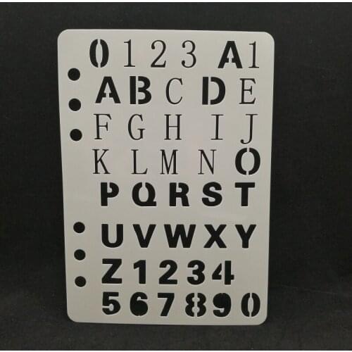 Number letter Layering Stencil Drawing Color Spraying Stencil for Diy scrapbook/photo album coloring,painting stencil,home decor