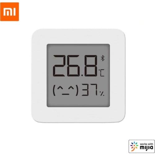 Bundled Sale Xiaomi Smart LCD Screen Digital Thermometer 2 Mijia Bluetooth Temperature Humidity Sensor Moisture Meter Mijia App