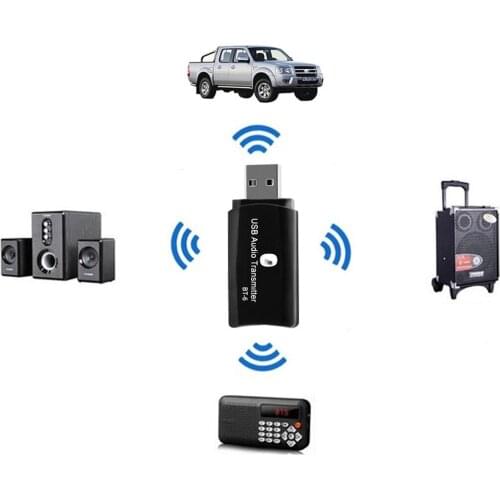 USB Blueteeth 5.0+EDR Adapter Mini Wireless Audioreceiver Transmitter Receiver 3.5mm AUX For Car Headphones PC TV Audio Adapter