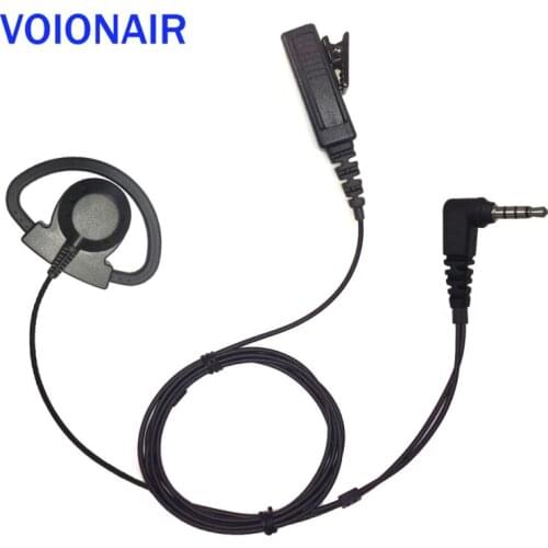 VOIONAIR 10pcs/lot D Loop Over Ear Hook Earphone Earpiece Headset Speaker For Yaesu FT-2DR FT-3DR FT-70DR FT-60R