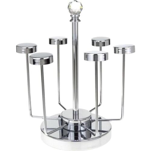 Rotating Mug Glass Holder Cup Drying Rack Stand Drainer Stand Mugs Storage Cup Organizer for Tabletop Drinking Glass Bottle