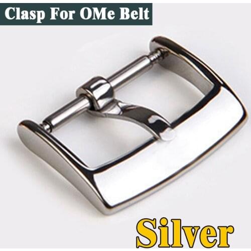 Stainless Steel Band Clasp For Omega Series Watch Watch Accessorie Men Lady 16 18 20mm Insurance Leather Buckle Watch Belt Clasp