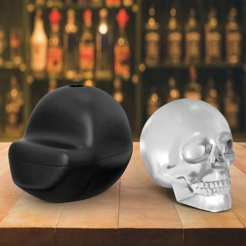 1PC 3D Skull Silicone Ice Cube Maker Form For Ice Candy Cake Pudding Chocolate Molds Ice Mold Skull Shape Ice Tray Molds