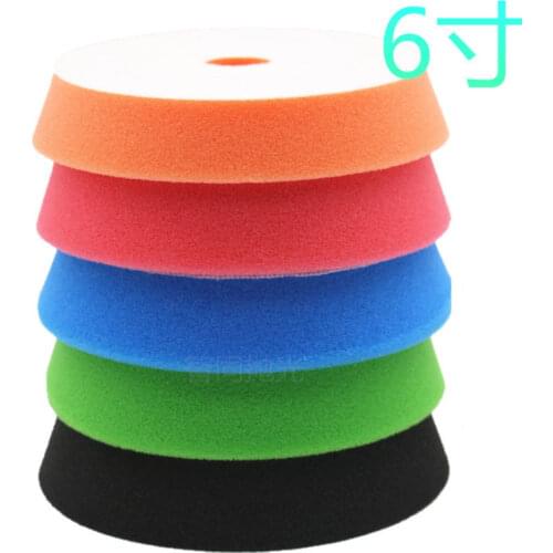 5PCS 6inch Car Polishing Pads Sponge Polishing Buffing Waxing Pad Wheel For Car Polisher Buffer Pad Car Washer Polisher