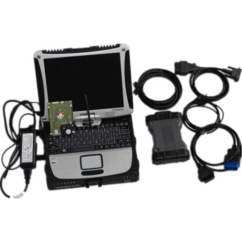 VCI Diagnostic Tool MB Star C6 WIFI Star Diagnosis DOIP Scanner with 2021.06v HDD Installed in CF-19 Laptop Used 4G Toughbook