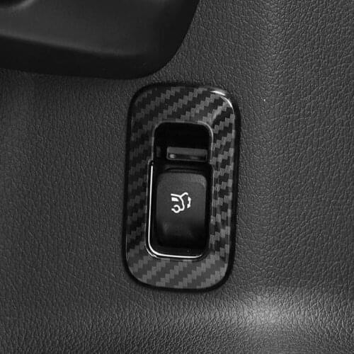 For Mercedes-Benz GLA-Class GLA200 220 250 2020 2021 Car Styling Carbon Fiber Rear Door Trunk Switch Button Frame Cover Trim