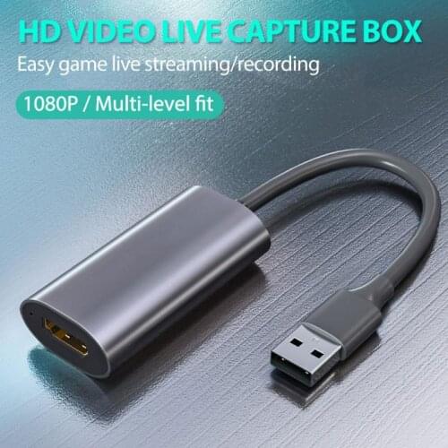 Video Capture Card USB 3.0 4K HDMI-compatible Video Game Grabber Record for PS4 Camcorder Switch Live Broadcast Camera