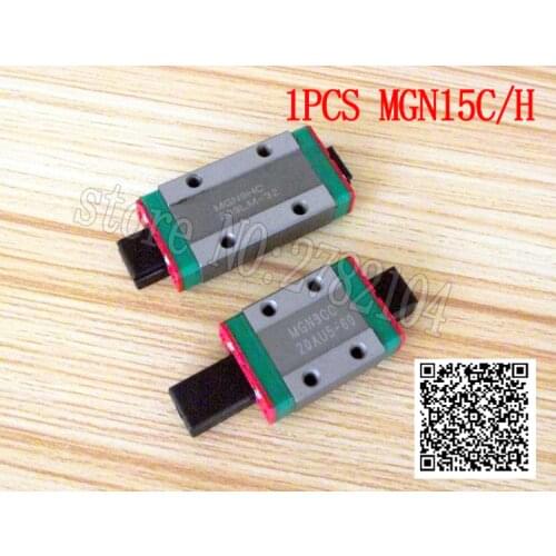 MGN15C or MGN15H linear bearing sliding block match use with MGN15 linear guide for cnc xyz diy 1pcs