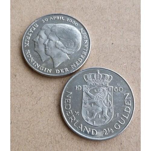 Netherlands 2.5 Rupiah 29mm Coins Eu Edition Europe 100% Real Original Used Coin Old Random Year