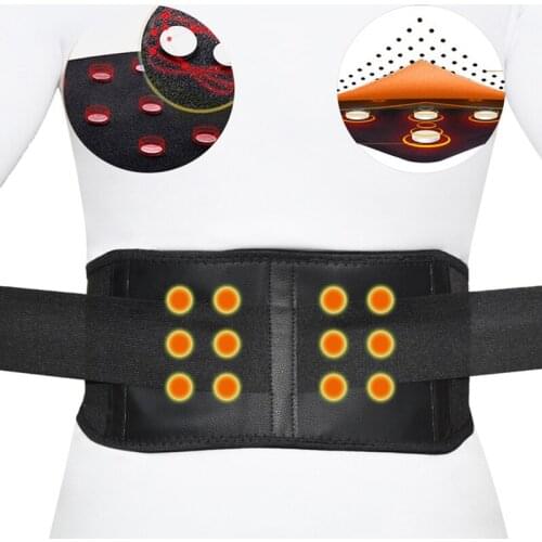 2021 Orthopedic Lumbar Support Posture Corrector Tourmaline Self-heating Magnetic Therapy Pain Relief Back Waist Brace Belt