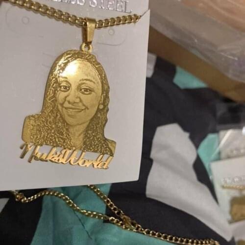 Custom Name Cartoon Character Necklaces Pendants Kids Nameplate Jewelry Stainless Steel Personalised Any Design Letter Necklace