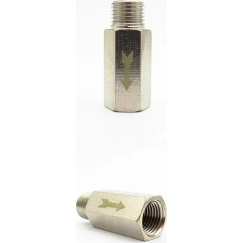 1/8" 1/4" 3/8" 1/2" BSP Male To Female Brass Pneumatic One Way Non Return Check Valve For Water Air Oil Gas