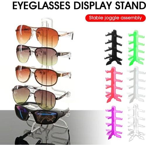 Plastic Sunglasses Show Rack 4 pairs glasses Place the shelf Optical Shop Sunglasses color Display stand mesa Storage rack