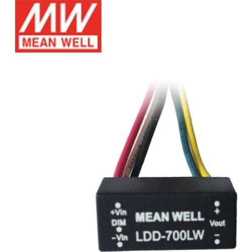 MEAN WELL DC DC step-down LED Driver LDD-700LW Input 9-36VDC to 2-32VDC 700mA Wire style DC-DC Constant Current Converter