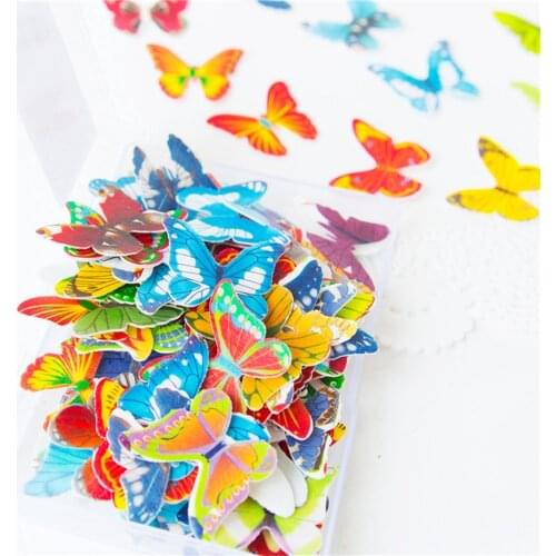 20 pieces/pack Beautiful Edible Image Butterfly Cake and Cupcake Toppers Cake Decorations for Weddings Birthdays Anniversary