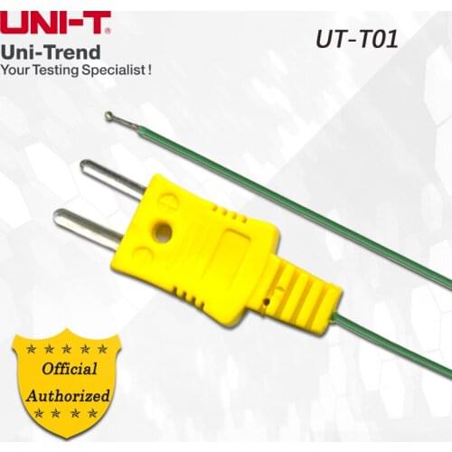 UNI-T UT-T01 Type K Thermocouple; Flat plug-in input, range -40C to 260C