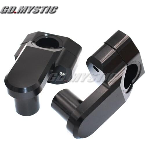 Universal Anodized 2 Inch Pivoting Motorcycle Handlebar Riser For 22mm or 28mm Bars Clamp for suzuki yamaha kawasaki bmw honda