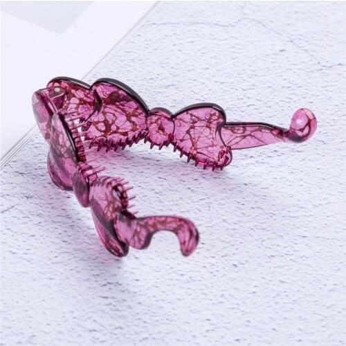 Bowknot Hair Clip Banana Clip Hair Pins New Fashion Headwear for Women Leopard Wine for Women and Girls