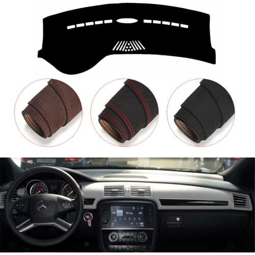 Console Dashboard Suede Mat Protector Sunshield Cover Fit For Mercedes Benz R class R350 R280 R320 R500 2006-2018