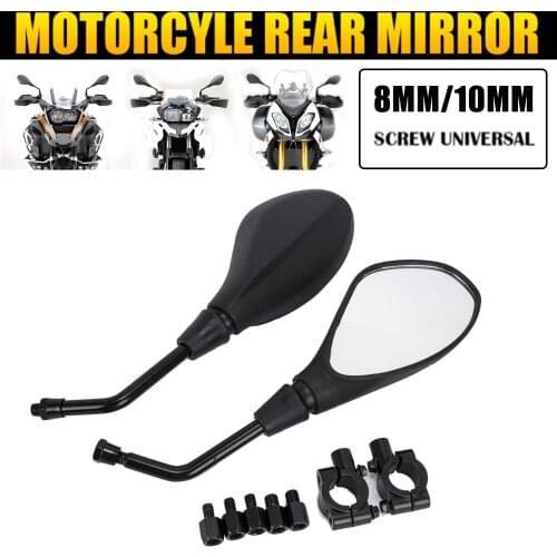 Motorcycle Rearview Side Mirror Clamp For 10mm 8mm Clockwise 1.25mm Thread Pitch For BMW R1200GS R1250GS R NINE T G310GS S1000RR