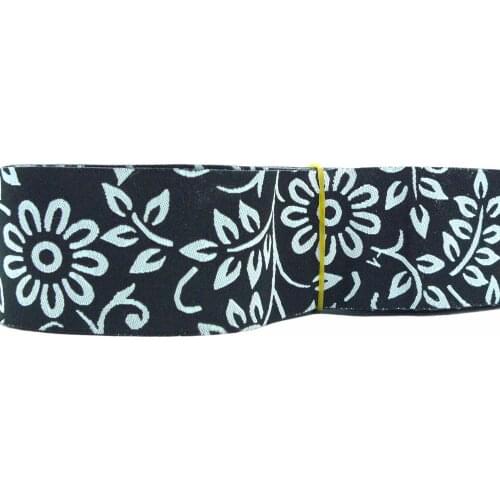 1-1/2'' 38mm Flowers Woven Jacquard Ribbon Wholesale