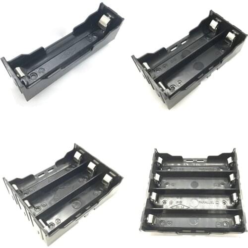 1Pcs THM Black 18650 Battery Holder Battery Box With PC Pins For 1 2 3 4 18650 Battery