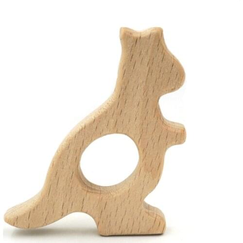 10PCS KANGAROO beech elephant teether wood pendant for baby mother accessory Australia SGS SAFE EA163