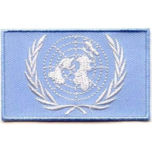 2.5",over 80%,056,United Nations,100pcs/bag,MOQ50pcs,embroidery patch,merrow & flat broder,iron on backing,free shipping by Post